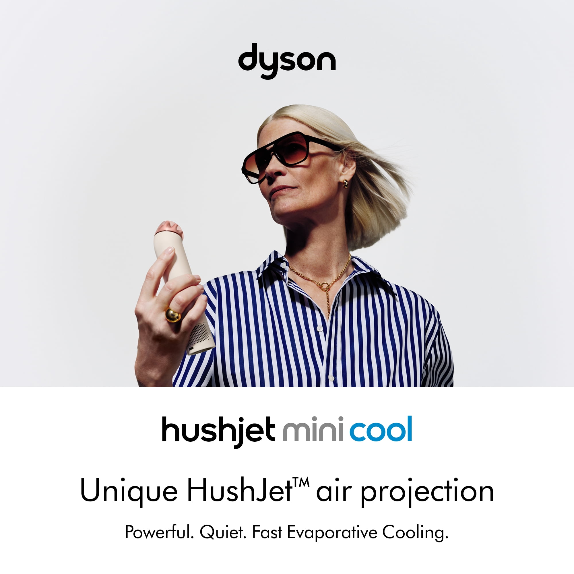 Dyson HushJet™ Mini Cool Personal Fan | Stone/Blush | New | Latest Technology
