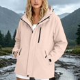 thumbnail image 3 of Windbreaker Jacket Women Lightweight Long Sleeve Windproof Waterproof Zip Up Hooded Hiking Jackets with Pockets, 3 of 5