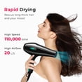 thumbnail image 3 of Morfone Hair Dryer, High-Speed Professional Ionic Blow Dryer with Hair Diffuser & Nozzle for Women & Men, 3 of 9