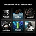 thumbnail image 4 of Carbinox Blaze Rugged Smart Watch for Men, Fitness Tracker with GPS, Round, Black, 4 of 8
