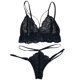 thumbnail image 4 of Ropa interior sexy de encaje de pestañas para mujer Ropa interior sexy de dos piezas Fridja nalpqowj10487, 4 of 7