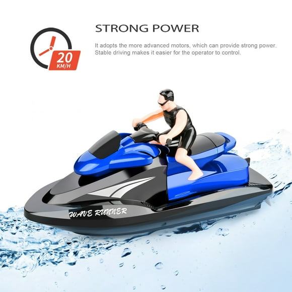 Arealer 809 RC Motorboat RC Boat High Speed Remote Control Boat for Pools Lakes 2.4Ghz Waterproof Toy for Kids Boys and Girls