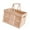 Coffee, variant on Almencla Storage Crate Foldable Basket Milk Crate for Camping Spring Outing Household Pink