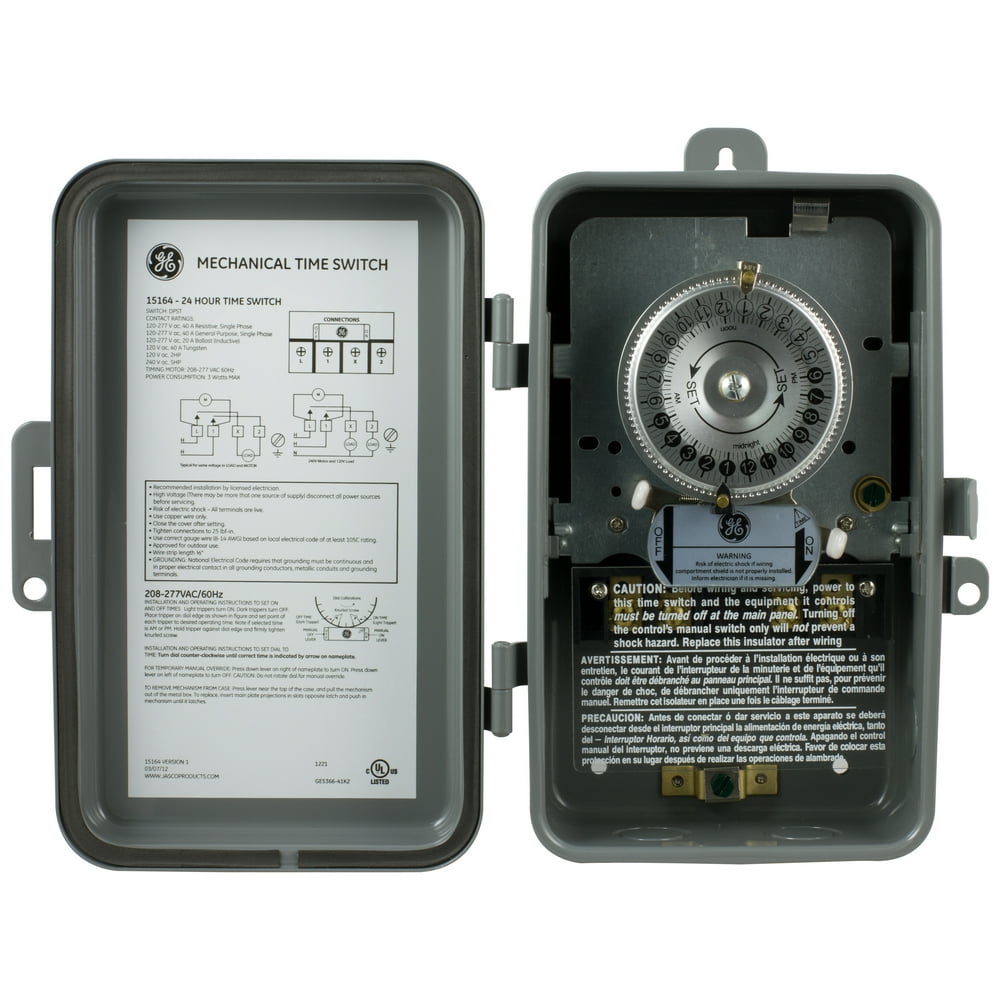 GE HeavyDuty 24Hour Mechanical Time Switch