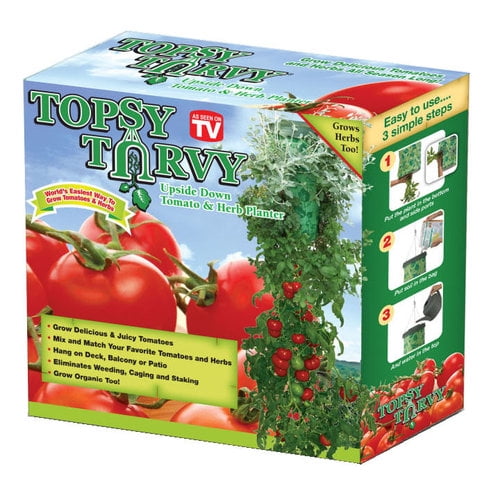 Topsy Turvy As Seen On TV Improved Upside Down Tomato Planter 