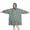 Blue Bigfoot Pattern, variant on Wearable Oversized Blanket,Blue Bigfoot Pattern Wearable Blanket Hoodie for Adults,Cozy Hooded Blankets with Super Pockets,Super Warm Fuzzy Pullover for Women & Men