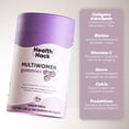 thumbnail image 2 of Multiwomen Gummies Suplemento Alimenticio Health Hack con 27 Ingredientes Vitaminas Minerales Myo-Inositol Biotina y Probióticos Sabor Fresa 180 Gomitas, 2 of 7