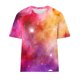 thumbnail image 3 of Fiudx Ofertas y Liquidaciones Blusa de Manga Corta Estampada a La Moda para Mujer, Blusas Informales con Cuello Redondo, 3 of 3