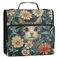 thumbnail image 5 of FORMRS Zipper Binder with Shoulder Strap 1.5-inch Ring 500 Sheet Capacity File Bag, Flowers Cat, 5 of 5