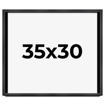 35x30 Frame Black Charcoal Grey Wood Textured Picture Frame | 0.75 Inch Moulding Width | Gunmetal