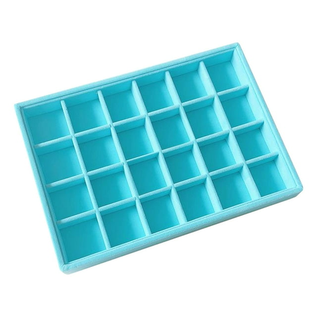 Organizador de Bandejas de Joyería de Apilable de Lujo para Collar, 24 cuadrícula Zulema cajón organizador de relojes