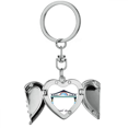 thumbnail image 1 of Traditional Memorial Arch In Korea Heart Angel Wing Key Chain Holder, 1 of 3