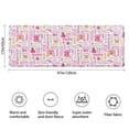 thumbnail image 3 of Pink Butterfly Word Pattern Bathroom Rugs Mat,Non Slip Microfiber Bathroom Rug,Rubber Backing,Soft Bathroom Mats for Bathroom Floor,Tub and Shower,47x17in(120x43cm), 3 of 5