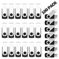 thumbnail image 1 of Unidad flash EASTBULL USB 2.0 de 1 GB, 100 unidades, color negro, 1 of 7