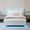 Beige, variant on Full Size Upholstered Platform Bed with Diamond Tufted Headboard, RGB LED Lights and Floating Design, Sturdy Slats, No Box Spring Needed, Easy Assembly, Beige