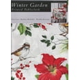 thumbnail image 2 of Winter Garden Tablecloth Christmas Amaryllis Birds Multi-color Benson Mills(60 x 84 Rectangle), 2 of 7