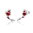 thumbnail image 6 of AOOOWER Trendy Shinning Earring Women Classic Lucky Fish Pattern Stud Fashion Earrings, 6 of 6