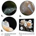 thumbnail image 3 of Designart art Mural Encadré Blanc Moderne Or, art Mural Encadré Roses, Roses Blanches expression d'Amour I, Décoration Murale Encadrée Roses, 40x30 Pouces Cadre Doré, 3 of 5