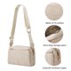 thumbnail image 5 of Bolsos cruzados para mujer, bolsos de hombro de piel sintética, bolsos de mensajero con múltiples bolsillos para mujer, bolso cruzado con múltiples bolsillos, bolso de viaje para mujer, 22, 5 of 6