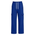 thumbnail image 7 of BXJX Boys Cargo Sweatpants, Relaxed Fit Elastic Waist Casual Straight-Leg Kids Athletic Pants with Drawstring Blue Size 5-6 T, 7 of 7