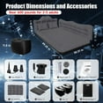thumbnail image 4 of Backseat Car Air Mattress, Inflatable AirBed for SUV Back Seat Trunk Sleeping, Van Rear Seat Camping Sleeping Bed with Electric Air Pump, 4 of 7