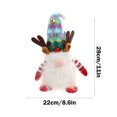 thumbnail image 3 of Fiudx Liquidación navideña Gnomos colgantes para decoración navideña con luz LED, adorables muñecos de peluche sin rostro, muñecos de Papá Noel, muñecos luminosos de Navidad para decoración de árbole, 3 of 6