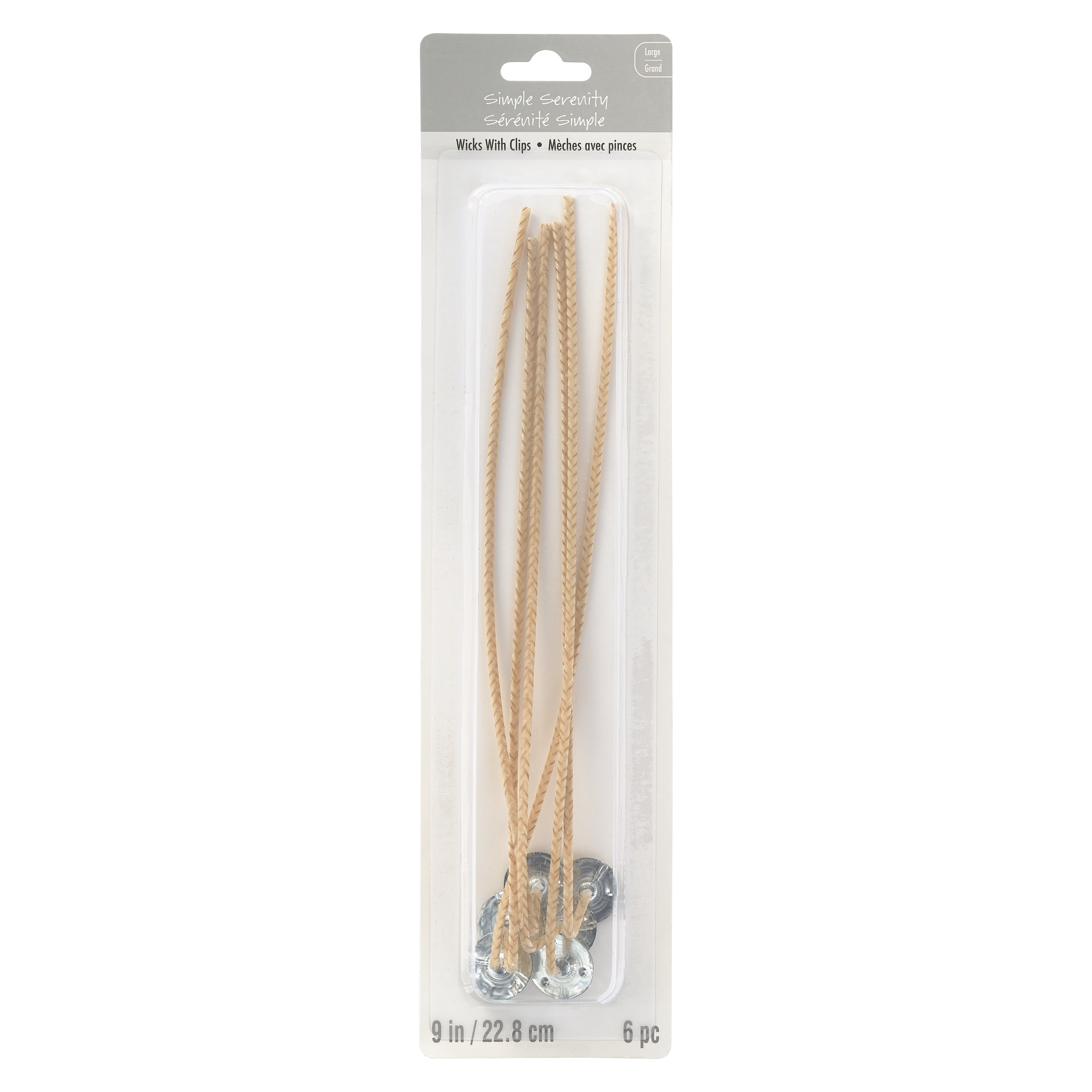 12 Packs: 6 ct. (72 total) Large Wicks with Clips by Make Market