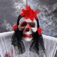 thumbnail image 2 of Decoración de Halloween Adornos colgantes Colgante Grim Reaper Decoración más aterradora para Halloween Casa embrujada Muñeca Decoración de casa embrujada Decoración de fiesta de jardín Decoración de Halloween brillar Electrónica, 2 of 3