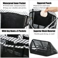 thumbnail image 4 of WEHUSE Mesh Shower Caddy Tote with Waterproof Inner Bag, Extra Large Black Portable Shower Caddy for College Dorm Bathroom Camp, 8 Basket Pocket, 4 of 7