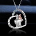 thumbnail image 5 of Collar colgante brillante Yashi con colgante de corazón, 5 of 5