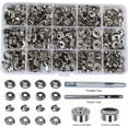 thumbnail image 1 of 70 Sets 15mm 5/8" Heavy Duty Snap Fasteners Kit, Metal Snaps for 15mm,, 1 of 5