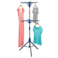 thumbnail image 6 of Mainstays Space-Saving 2-Tier Steel Tripod Hanging Clothes Drying Rack, Blue/Silver, 6 of 6