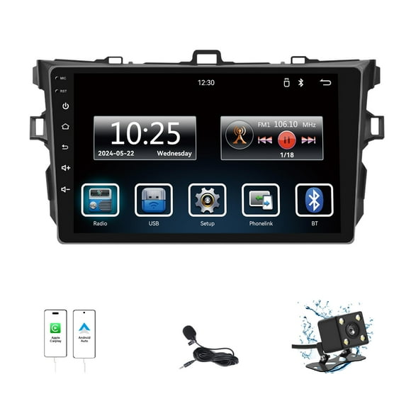 Radio para Auto Hexaedro Toyota Corolla Pantalla Táctil de 9"