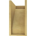 thumbnail image 4 of 9"W x 18"D x 18"H Classic Burlington Rough Cedar Woodgrain TimberThane Corbel, Primed Tan, 4 of 6