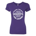 thumbnail image 2 of Wild Bobby, Grandpa Man Myth Legend Funny Dad Uncle Papa Dad Gift, Father's Day, Women Slim Fit Junior Tee, Purple Rush, Small, 2 of 4