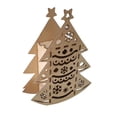thumbnail image 4 of Caja decorativa en forma de pino elaborada en MDF natural, diseñada para presentar chocolates y pequeños obsequios con un toque navideño especial, 4 of 7