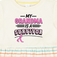 thumbnail image 4 of Inktastic My Grandma is a Survivor Breast Cancer Awareness Girls Baby Dress, 4 of 5