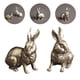 thumbnail image 4 of 2 unids Adorable Latón Conejo Artesanía Retro Rabbit Figurine Delicado Conejo Adorno Para Oficina, 4 of 5