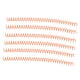 thumbnail image 5 of Bobina de encuadernación en espiral de 20 piezas, peine para columna vertebral de gran capacidad, Kit de juego de 30 agujeros de 13mm de diámetro, color naranja, 5 of 5