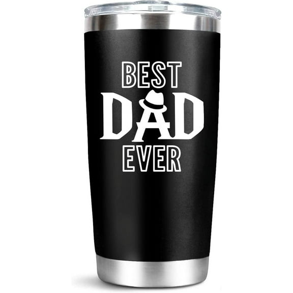 Dad Birthday Gift,Best Dad Ever Tumbler,Birthday Gifts for Dad or Husband,Dad Gifts from Daughter,Travel Mugs for Men,Worlds Best Dad Mug,Christmas Gifts for Dad, Daddy, Fathers Day-20 OZ Dad Tumbler