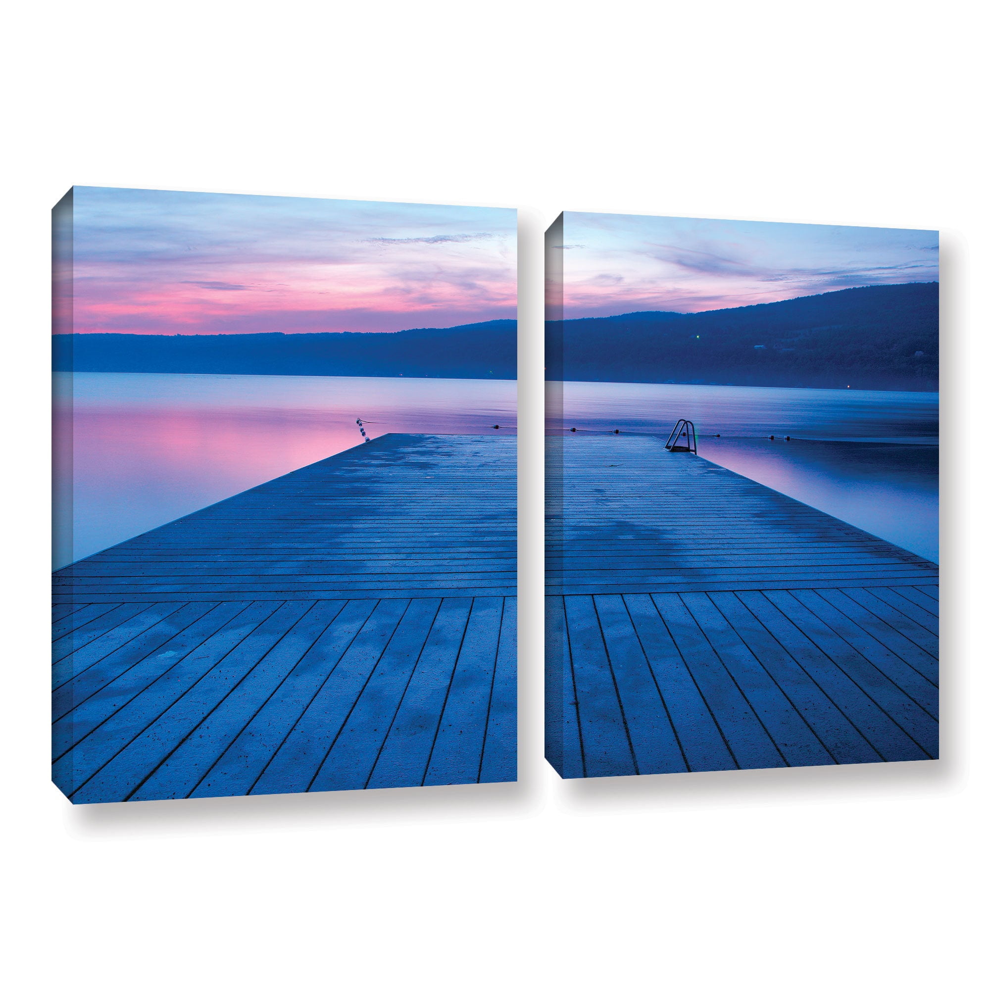 ArtWall Steve Ainsworth "Waiting For Dawn" 2-Piece Gallery-Wrapped Canvas Set