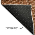 thumbnail image 7 of HomeRoots 678133 5 x 8 ft. Copper & Ivory Abstract Transitional Washable Machine Made Rectangle Area Rug with UV Protection, 7 of 7