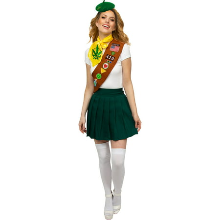 M&J Trimmings Pot Brownie Scout Halloween Costume Accessory Kit for Adults, One Size