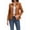 Camel, variant on Faux Leather Jacket for Women Motorcycle Fashion Zip Up Coat Trendy Going Out Jackets Camel L