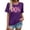 Purple, variant on VJATTWR Oversized Tshirt Women Oversized 90S Vibe Outfits Women 90S Vintage Music Shirts Country Graphic Tee Disco Party Shirt Casual Tops M