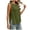 Green, variant on Womens Summer Shirts Casual Crew Neck Side Tie Tank Top Flowy Peplum Camisole for Daily Vacation White S