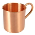 thumbnail image 3 of 3X Pure Copper Moscow Mule Mug Solid Smooth Without Inside Liner for Cocktail Coffee Beer Milk Water Cup Home Bar, 3 of 5