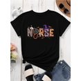 thumbnail image 2 of Women Halloween Nurse Shirt Graphic Tee Top, 2 of 6