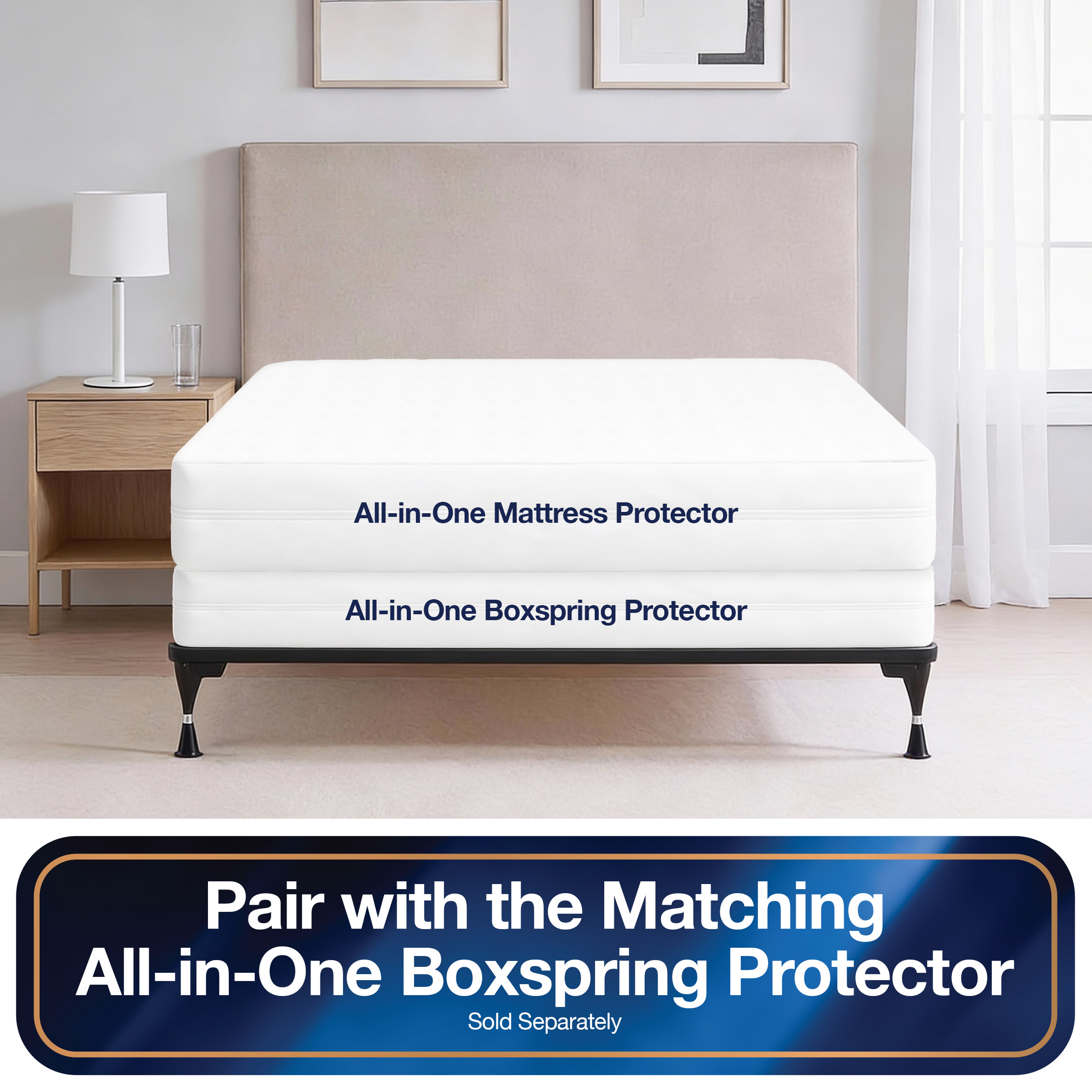 All-In-One Twin Bed Bug Blocker Zippered Mattress Protector photo 5