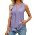 thumbnail image 2 of Idoravan Tank Tops for Women Casual Fashion Women Knitted V-Neck Ladies Solid SlimTank Top, 2 of 5